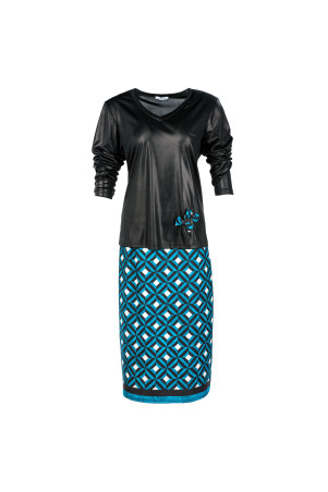 BLACK SHINY BLOUSE ✅