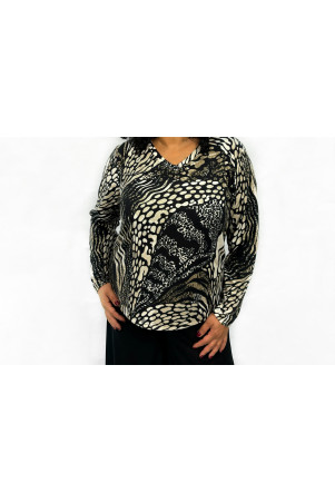 ANIMAL PRINT BLOUSE ✅