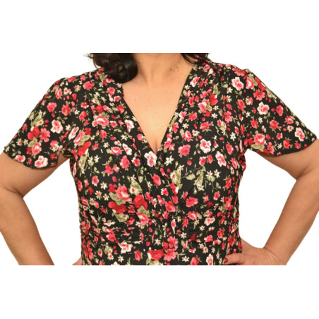 ΦΟΡΕΜΑ ΜΕ ΝΤΕΚΟΛΤΕ FLORAL .
