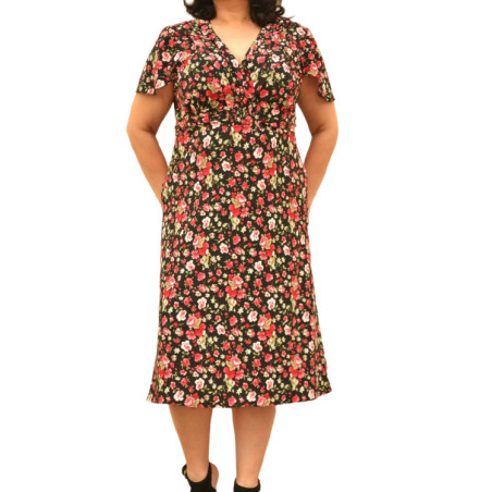 ΦΟΡΕΜΑ ΜΕ ΝΤΕΚΟΛΤΕ FLORAL .