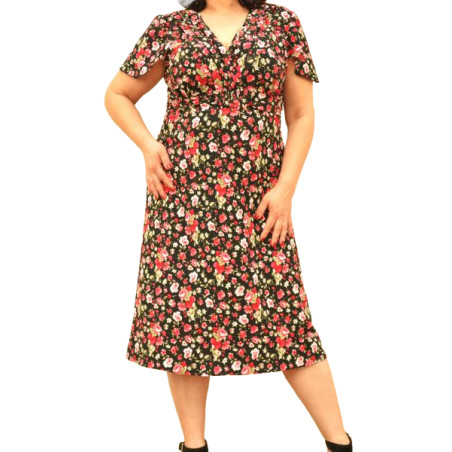 ΦΟΡΕΜΑ ΜΕ ΝΤΕΚΟΛΤΕ FLORAL .