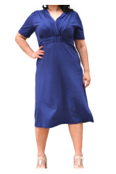 VISCOSE BLUE DRESS ✅