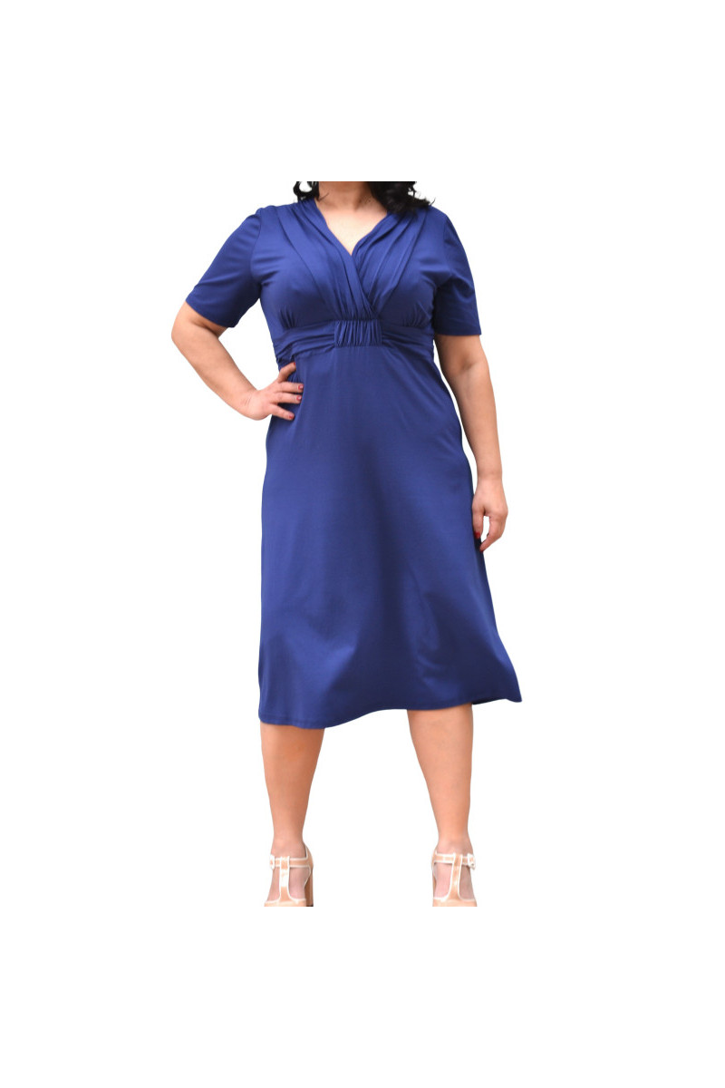 VISCOSE BLUE DRESS ✅