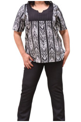 WHITE AND BLACK BLOUSE ✅