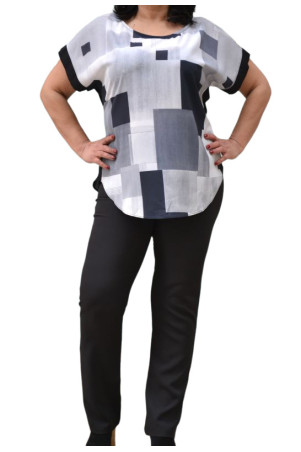 PRINTED CREPE BLOUSE ✅