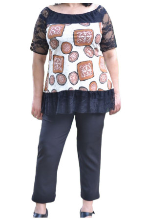 ΒΑΜΒΑΚΕΡΗ ΜΠΛΟΥΖΑ ΜΕ ΔΑΝΤΕΛΑ  ✅