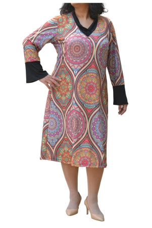 ETHNIC PRINT DRESS ✅