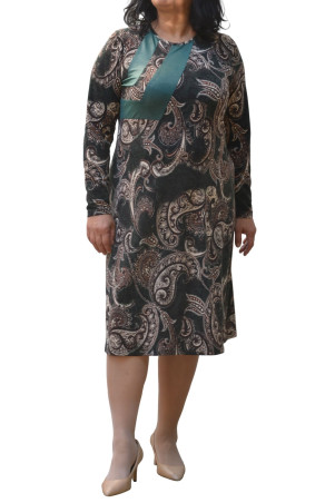 PRINTED GREEN DRESS ✅