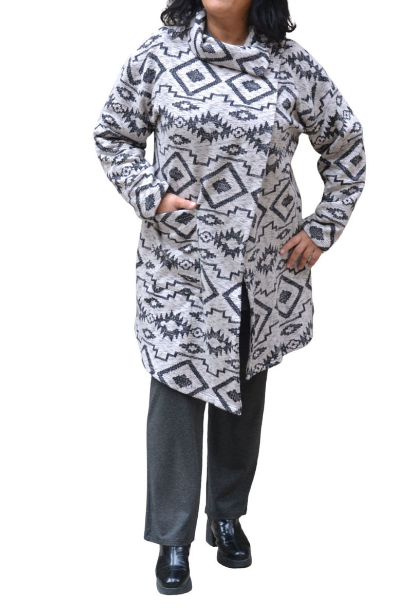 GREY COTTON CARDIGAN ✅