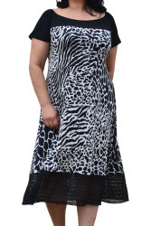 BLACK/WHITE DRESS  ✅