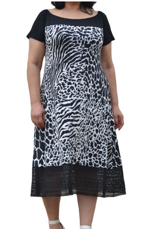 BLACK/WHITE DRESS  ✅