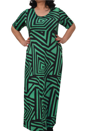 GREEN MAXI DRESS ✅