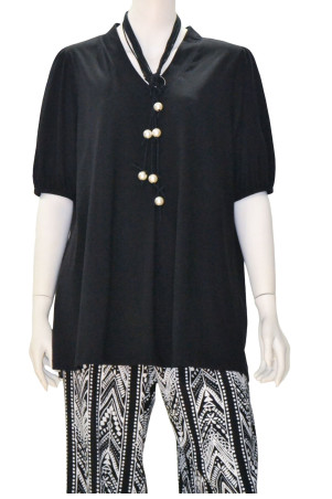 BLACK COTTON BLOUSE ✅