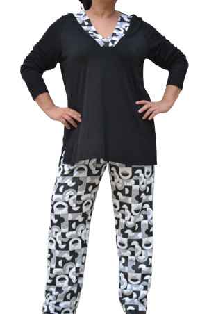 BLACK/WHITE BLOUSE ✅