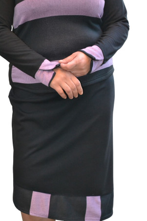 BLACK & LILAC BLOUSE ✅