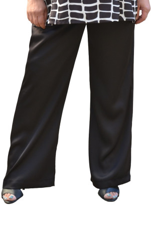 BLACK SATIN PANTS ✅