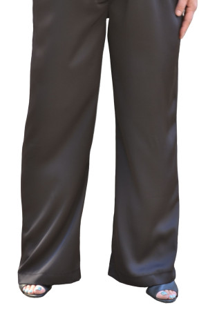 BLACK SATIN PANTS ✅