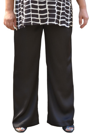 BLACK SATIN PANTS ✅