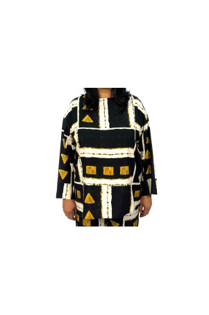 BLOUSE WITH SMILE NECK ✅