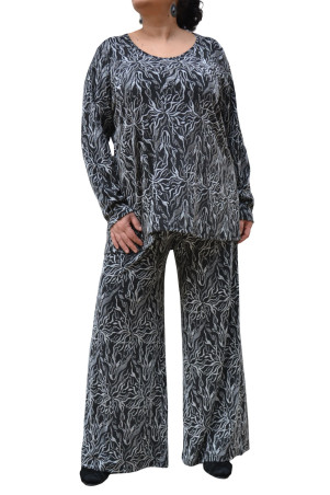 WIDE SILVER TROUSERS ✅