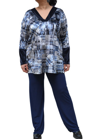 BLUE VELVET BLOUSE ✅