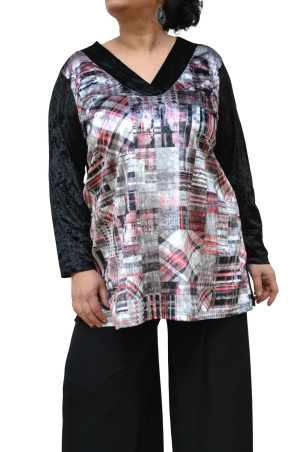 ΚΟΚΚΙΝΗ ΒΕΛΟΥΔΙΝΗ ΜΠΛΟΥΖΑ ✅