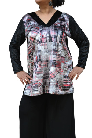 VELVET RED BLOUSE ✅