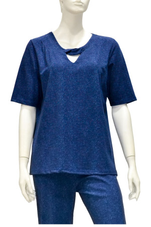 DENIM-STYLE BLOUSE ✅