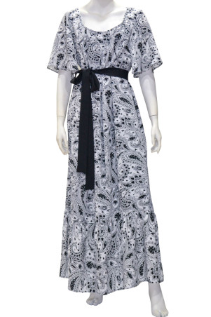 BLACK/WHITE MAXI DRESS✅