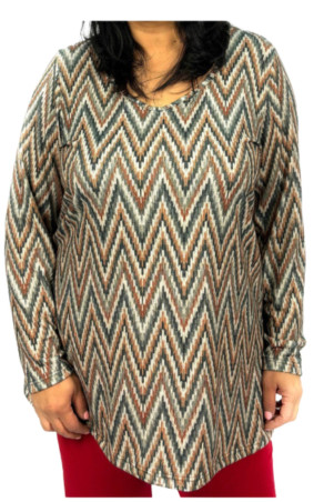 GREEN / RUST BLOUSE ✅