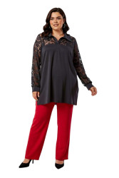 BLACK LACE BLOUSE ✅