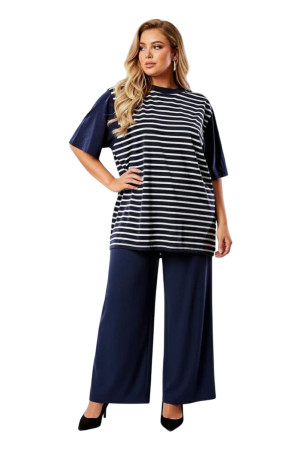 BLUE BLOUSE WITH STRIPES ✅