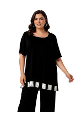 BLACK VISCOSE BLOUSE ✅