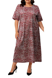 BURGUNDY ELEGANT DRESS ✅