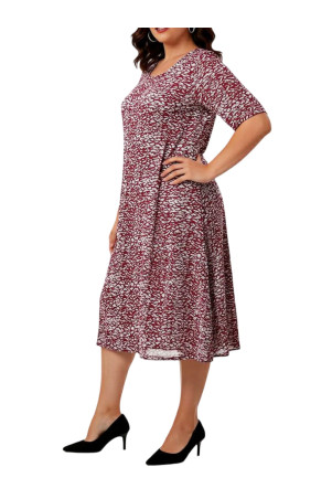 BURGUNDY ELEGANT DRESS ✅