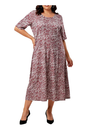 BURGUNDY ELEGANT DRESS ✅