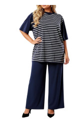 BLUE BLOUSE WITH STRIPES ✅