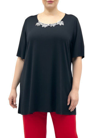 BLACK VISCOSE BLOUSE ✅