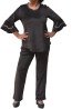 velvet set brown set elastic set elastic brown blouse