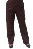 Winter Elastic Waist Trousers Plus Size Brown Black Burgundy