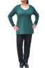Elegant Stretch Viscose Blouse – Effortless Plus Size Style
