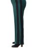 Comfort meets style in these wide-leg green viscose pants.