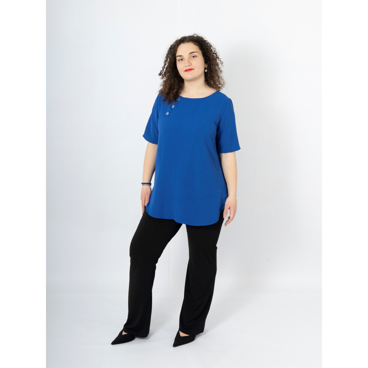 Κρεπ Μπλούζα Plus Size – Ελληνικής Κατασκευής